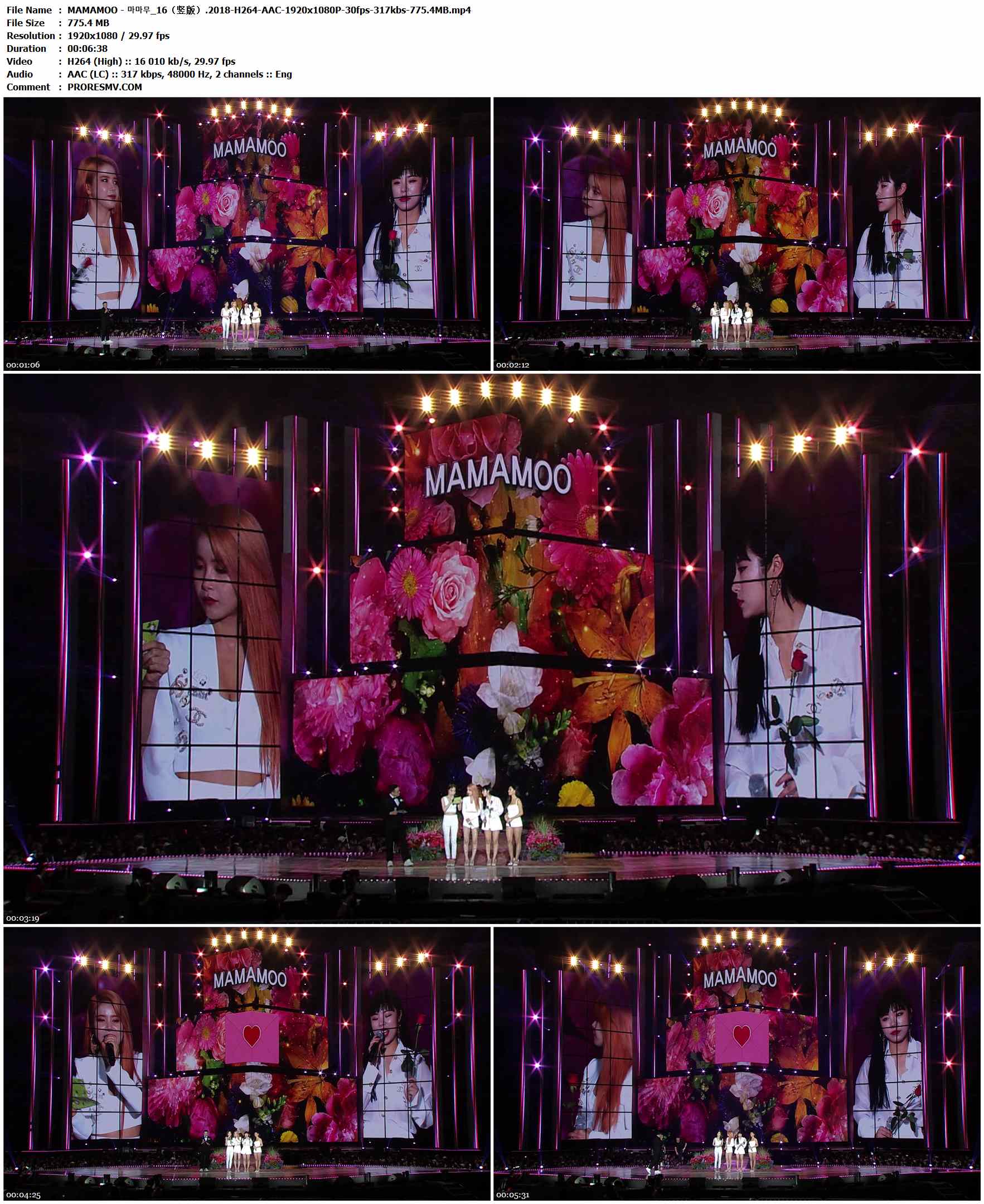 MAMAMOO - 마마무_16（竖版）.2018-H264-AAC-1920x1080P-30fps-317kbs-775.4MB官方MV_高清MV